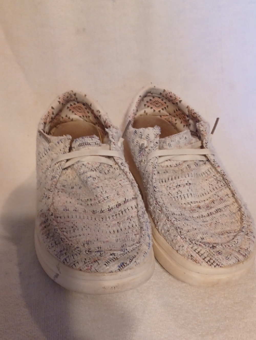 Hey Dude Casual Slip-On Sneakers in Ivory Multi - Picture 3 of 6